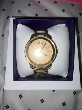 Movado Bold Gold Watch